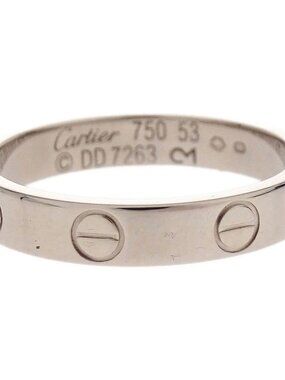 Cartier Mini Love Ring #53 Jewelry